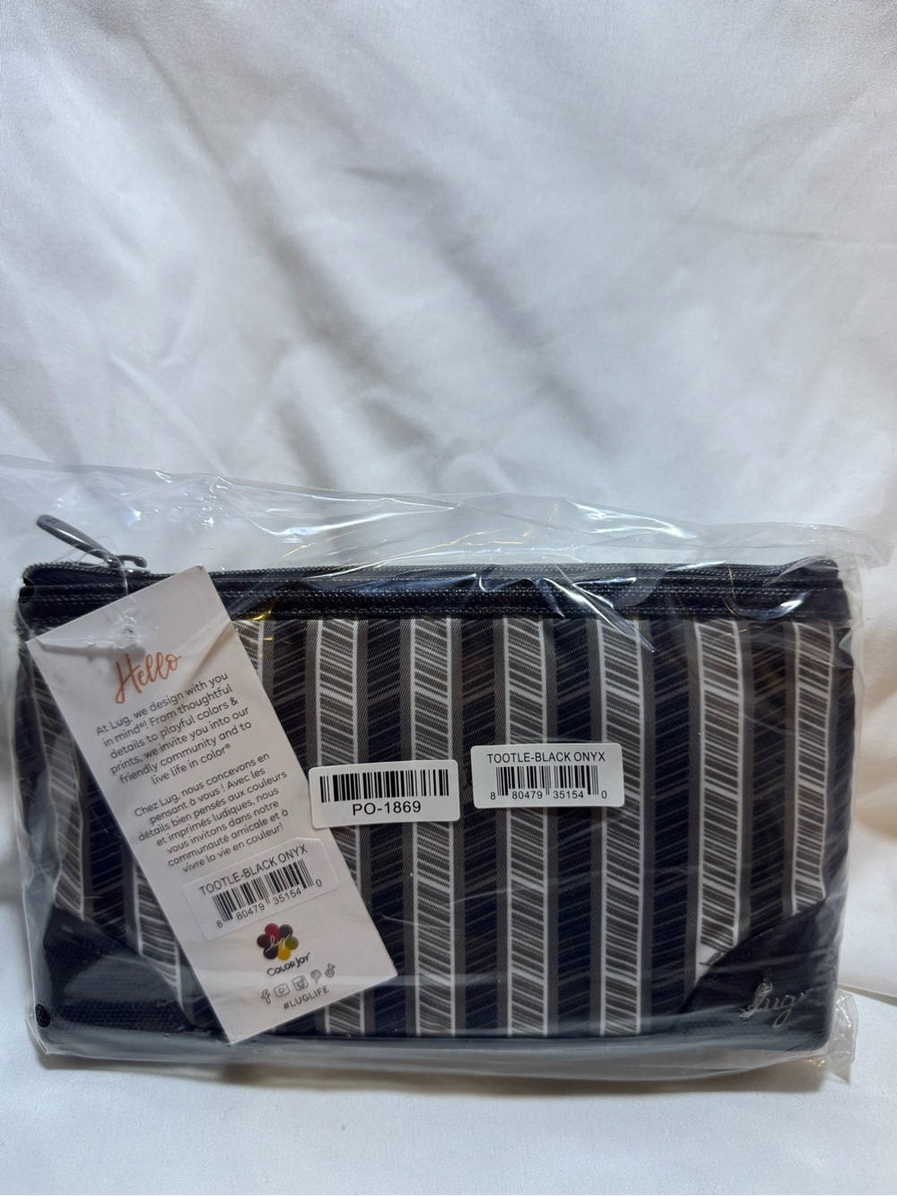Lug Tootle 2pc Zip Organizers - Black Onyx